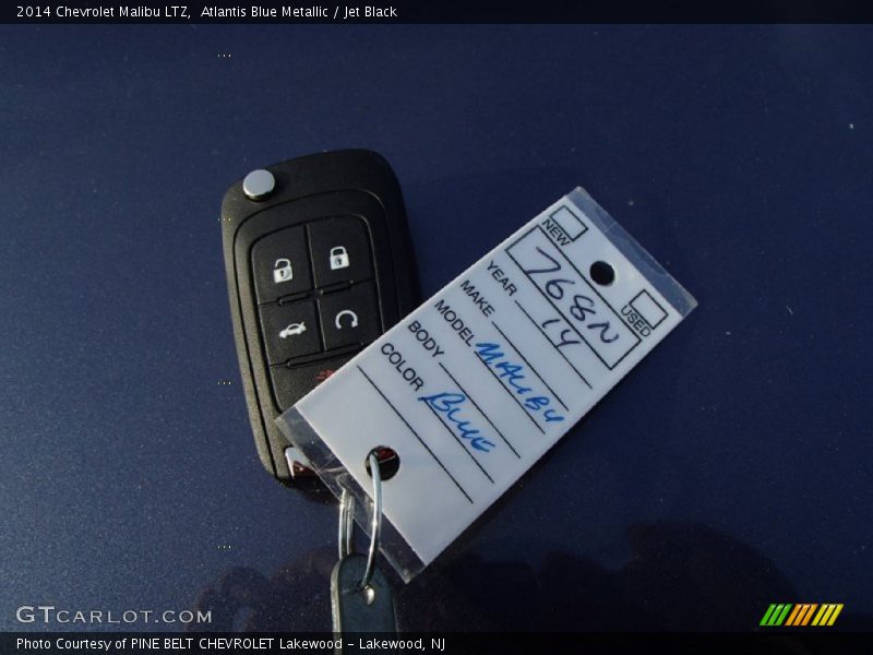 Atlantis Blue Metallic / Jet Black 2014 Chevrolet Malibu LTZ