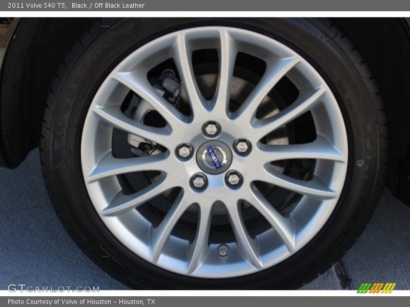 Black / Off Black Leather 2011 Volvo S40 T5
