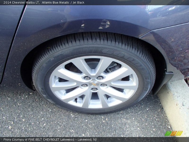 Atlantis Blue Metallic / Jet Black 2014 Chevrolet Malibu LT