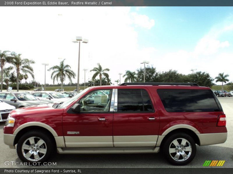 Redfire Metallic / Camel 2008 Ford Expedition EL Eddie Bauer