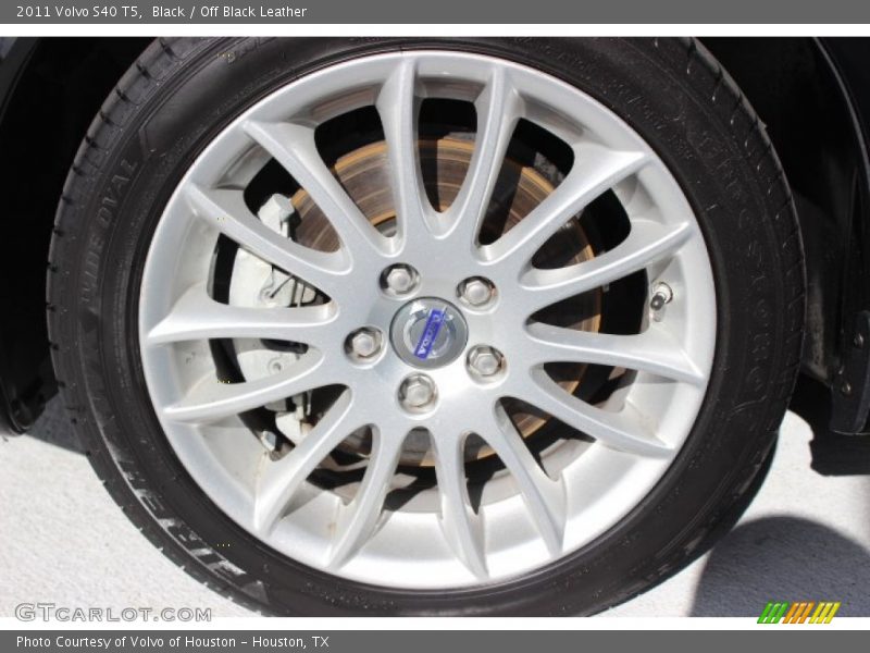 Black / Off Black Leather 2011 Volvo S40 T5