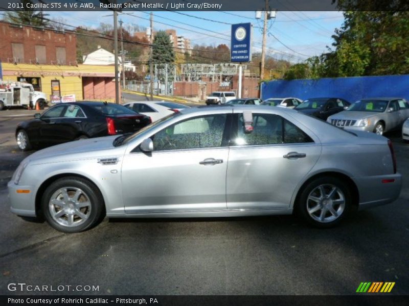 Radiant Silver Metallic / Light Gray/Ebony 2011 Cadillac STS 4 V6 AWD