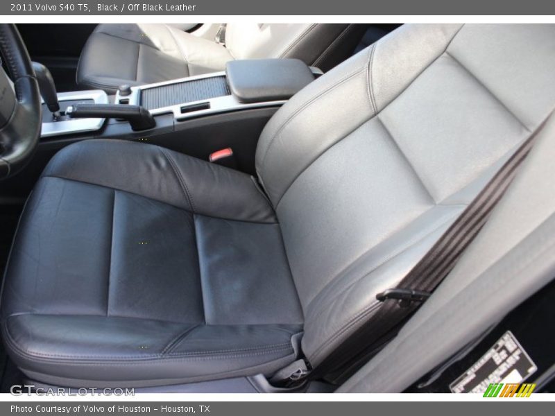 Black / Off Black Leather 2011 Volvo S40 T5