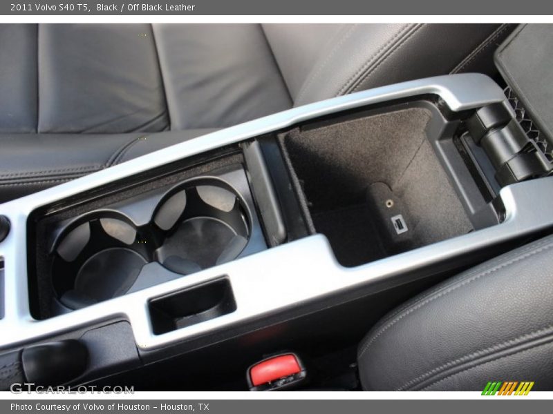 Black / Off Black Leather 2011 Volvo S40 T5