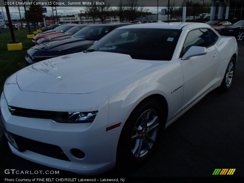 Summit White / Black 2014 Chevrolet Camaro LS Coupe