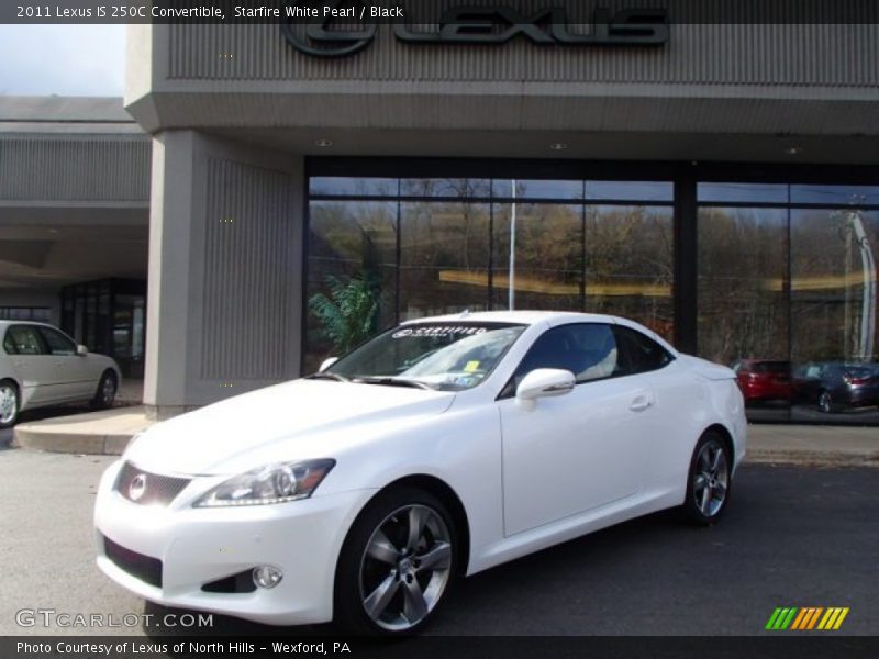 Starfire White Pearl / Black 2011 Lexus IS 250C Convertible