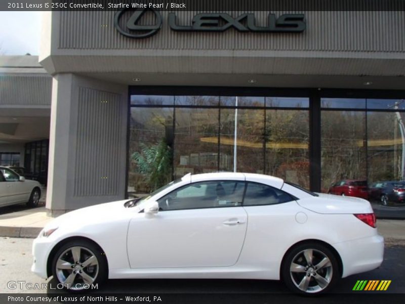 Starfire White Pearl / Black 2011 Lexus IS 250C Convertible
