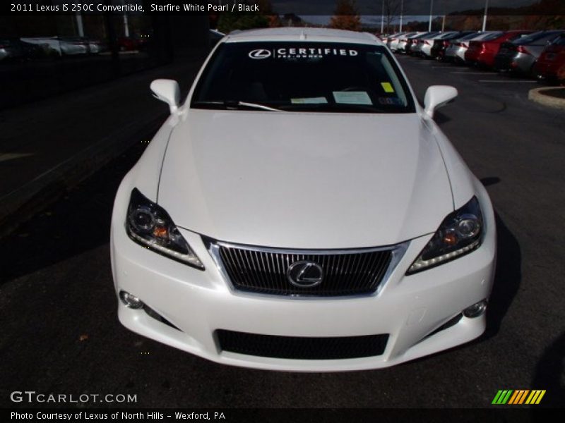 Starfire White Pearl / Black 2011 Lexus IS 250C Convertible