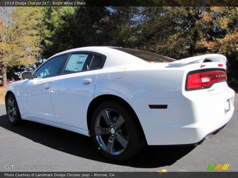 Bright White / Black 2014 Dodge Charger SXT