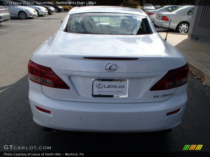 Starfire White Pearl / Black 2011 Lexus IS 250C Convertible