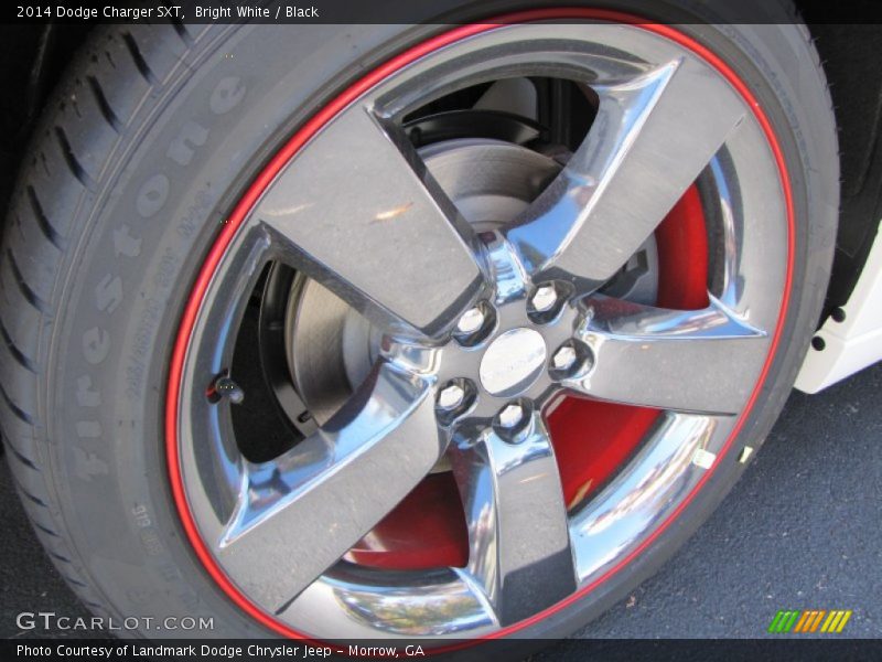 Bright White / Black 2014 Dodge Charger SXT