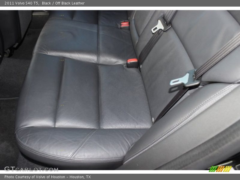 Black / Off Black Leather 2011 Volvo S40 T5