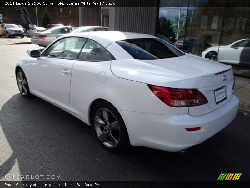 Starfire White Pearl / Black 2011 Lexus IS 250C Convertible