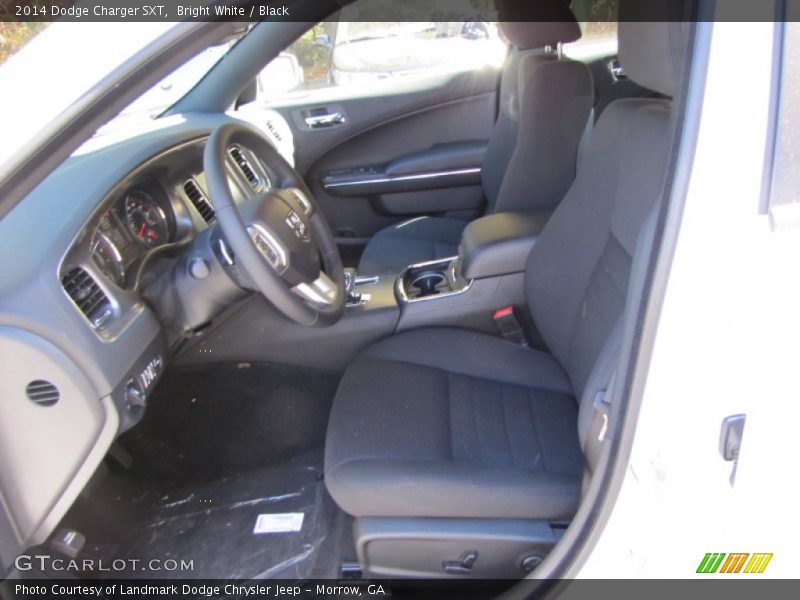 Bright White / Black 2014 Dodge Charger SXT