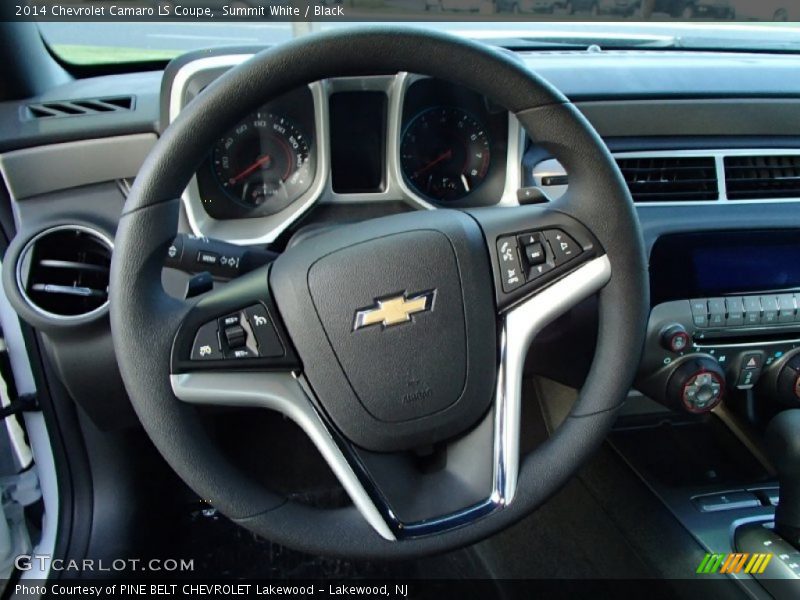 Summit White / Black 2014 Chevrolet Camaro LS Coupe