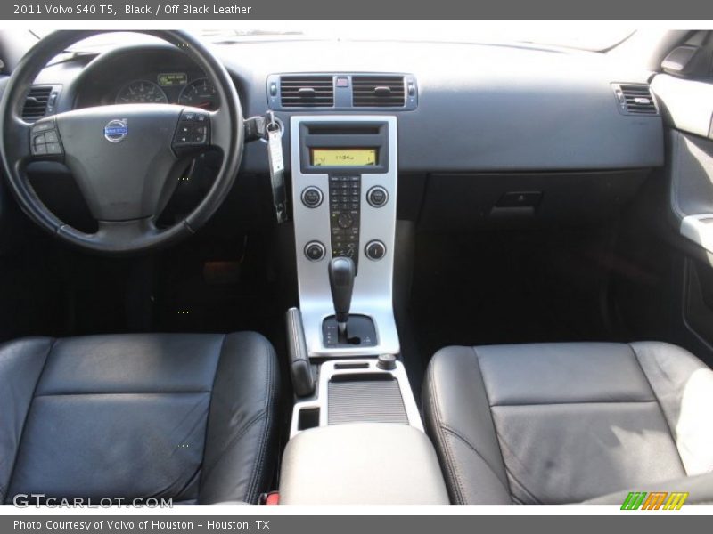 Black / Off Black Leather 2011 Volvo S40 T5