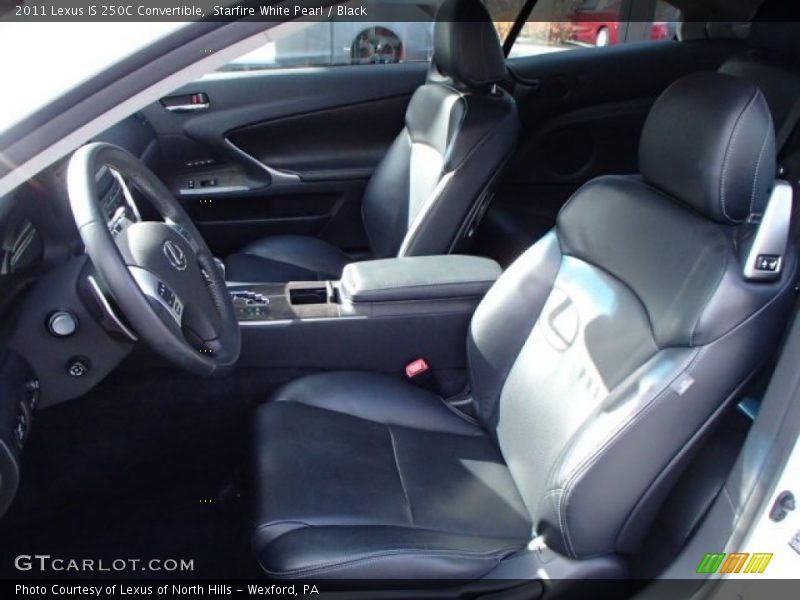 Starfire White Pearl / Black 2011 Lexus IS 250C Convertible