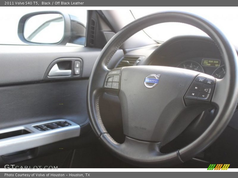 Black / Off Black Leather 2011 Volvo S40 T5