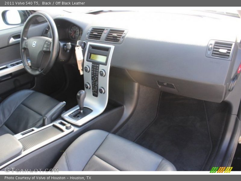 Black / Off Black Leather 2011 Volvo S40 T5