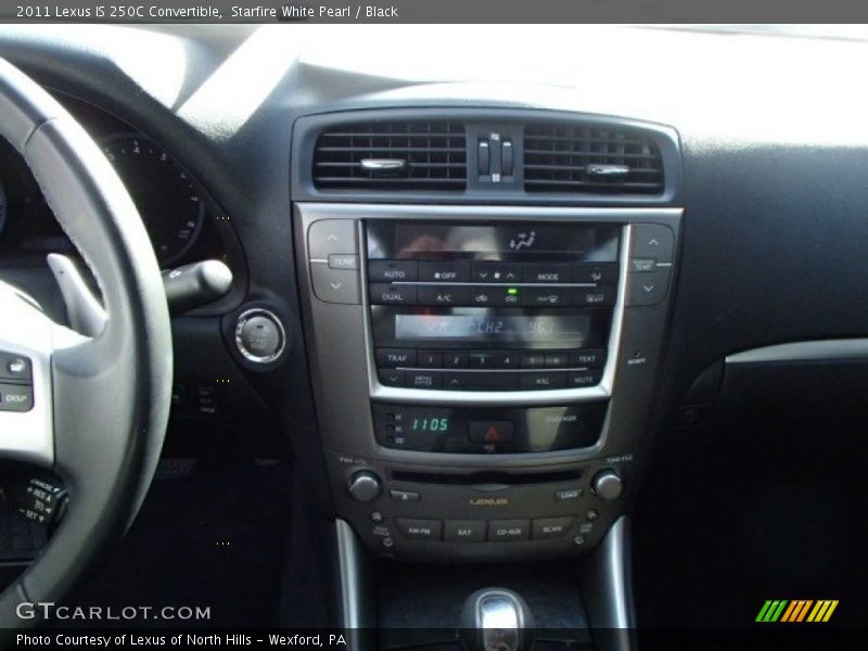 Starfire White Pearl / Black 2011 Lexus IS 250C Convertible