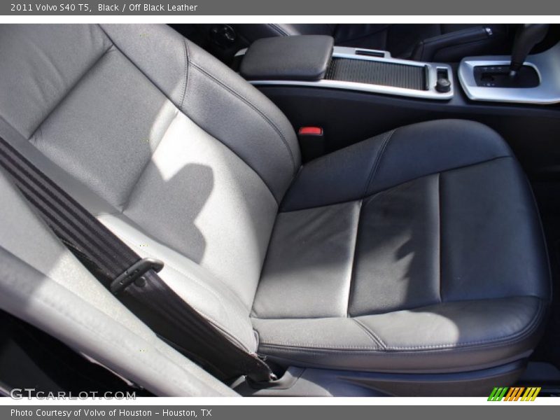 Black / Off Black Leather 2011 Volvo S40 T5