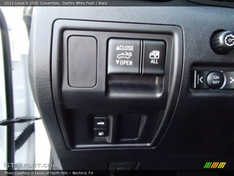 Starfire White Pearl / Black 2011 Lexus IS 250C Convertible