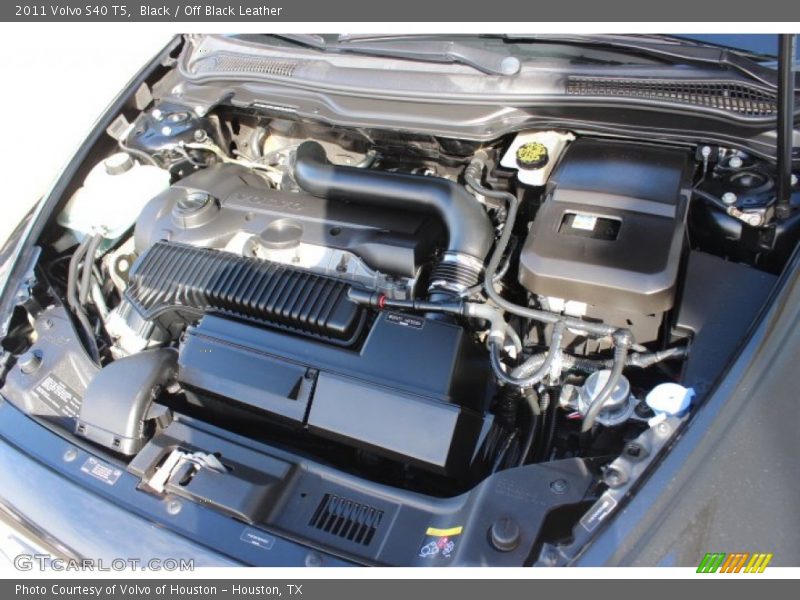 Black / Off Black Leather 2011 Volvo S40 T5