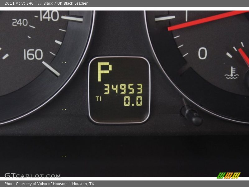 Black / Off Black Leather 2011 Volvo S40 T5