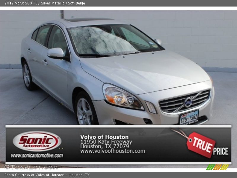 Silver Metallic / Soft Beige 2012 Volvo S60 T5