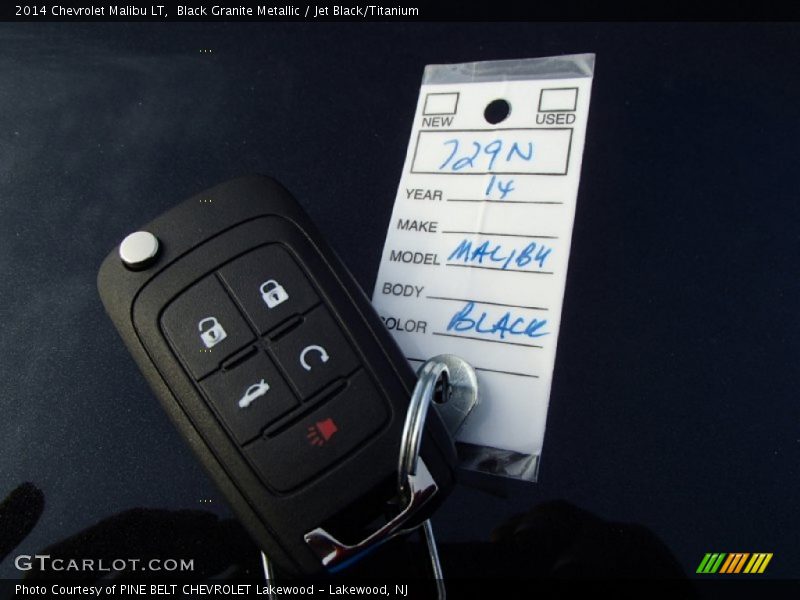 Black Granite Metallic / Jet Black/Titanium 2014 Chevrolet Malibu LT