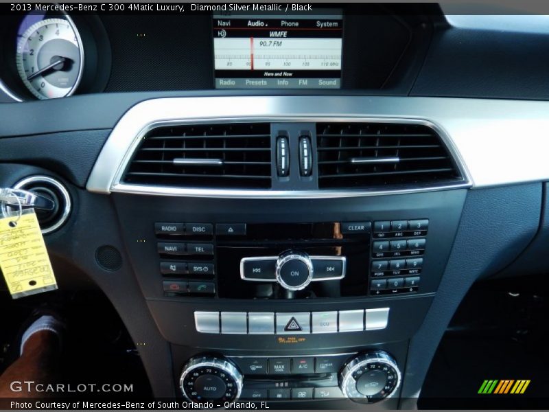 Diamond Silver Metallic / Black 2013 Mercedes-Benz C 300 4Matic Luxury