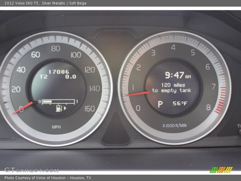 Silver Metallic / Soft Beige 2012 Volvo S60 T5