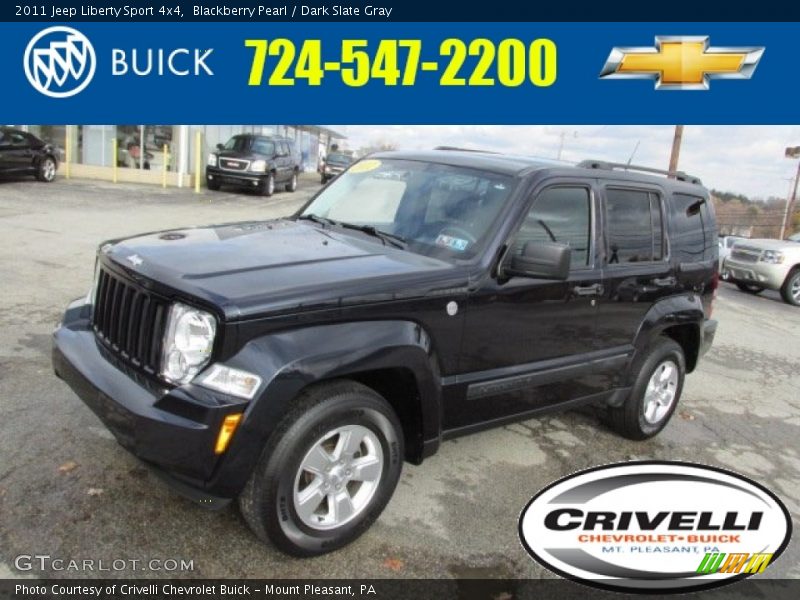 Blackberry Pearl / Dark Slate Gray 2011 Jeep Liberty Sport 4x4