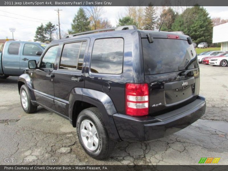 Blackberry Pearl / Dark Slate Gray 2011 Jeep Liberty Sport 4x4