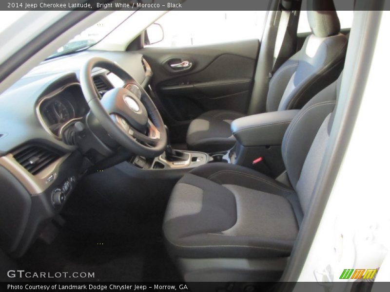 Bright White / Morocco - Black 2014 Jeep Cherokee Latitude
