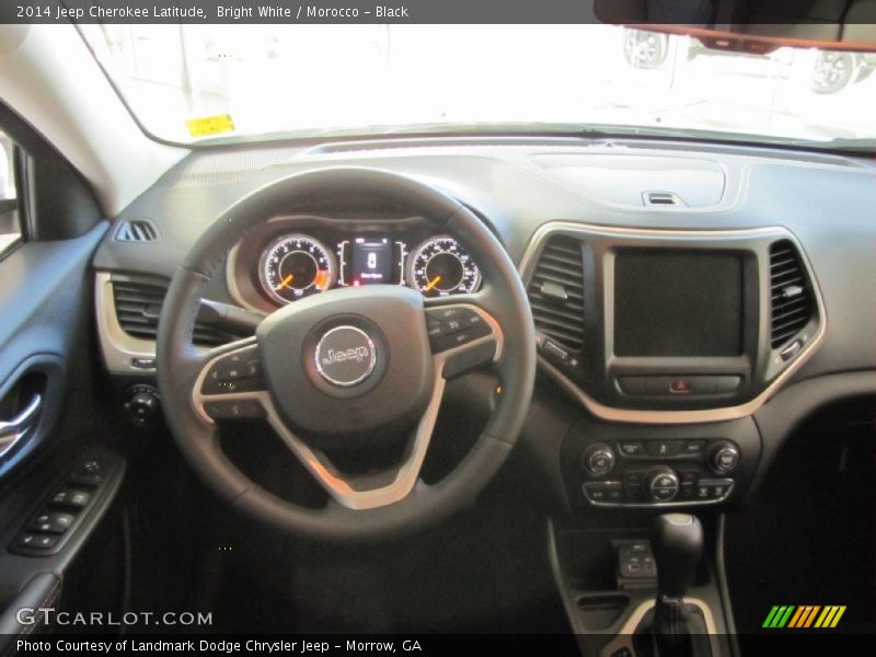 Bright White / Morocco - Black 2014 Jeep Cherokee Latitude