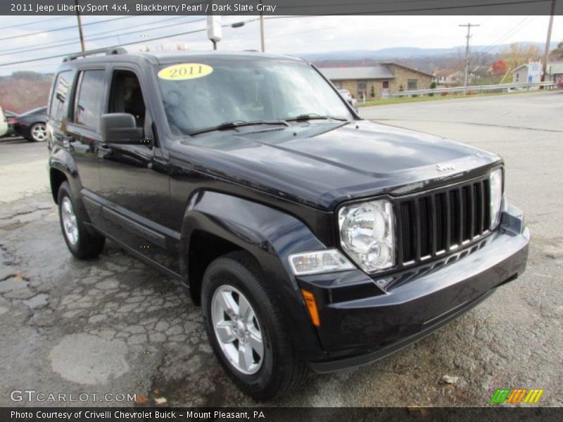 Blackberry Pearl / Dark Slate Gray 2011 Jeep Liberty Sport 4x4