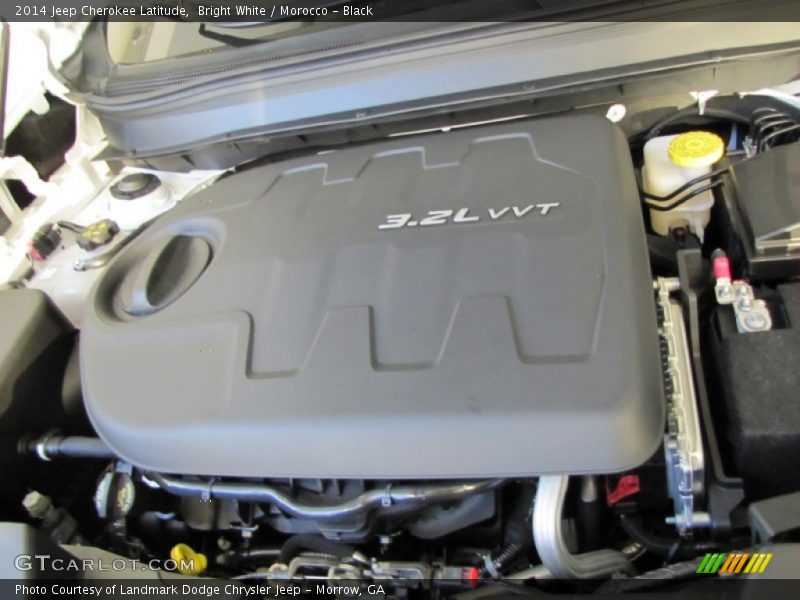 Bright White / Morocco - Black 2014 Jeep Cherokee Latitude