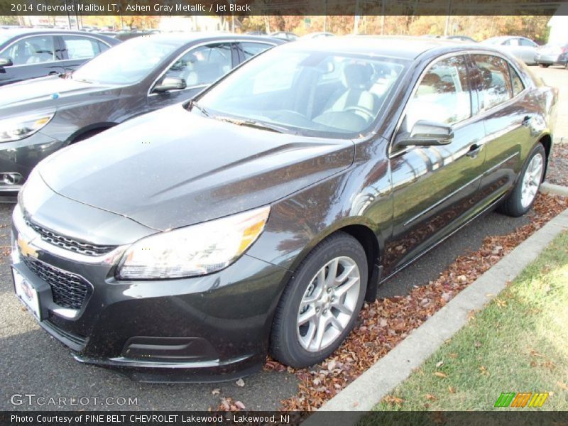 Ashen Gray Metallic / Jet Black 2014 Chevrolet Malibu LT