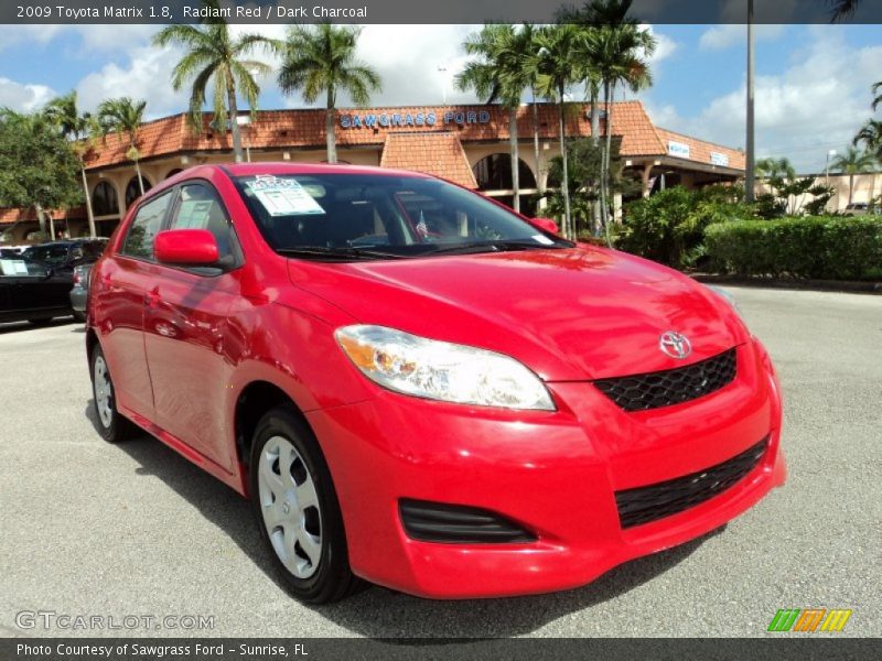 Radiant Red / Dark Charcoal 2009 Toyota Matrix 1.8