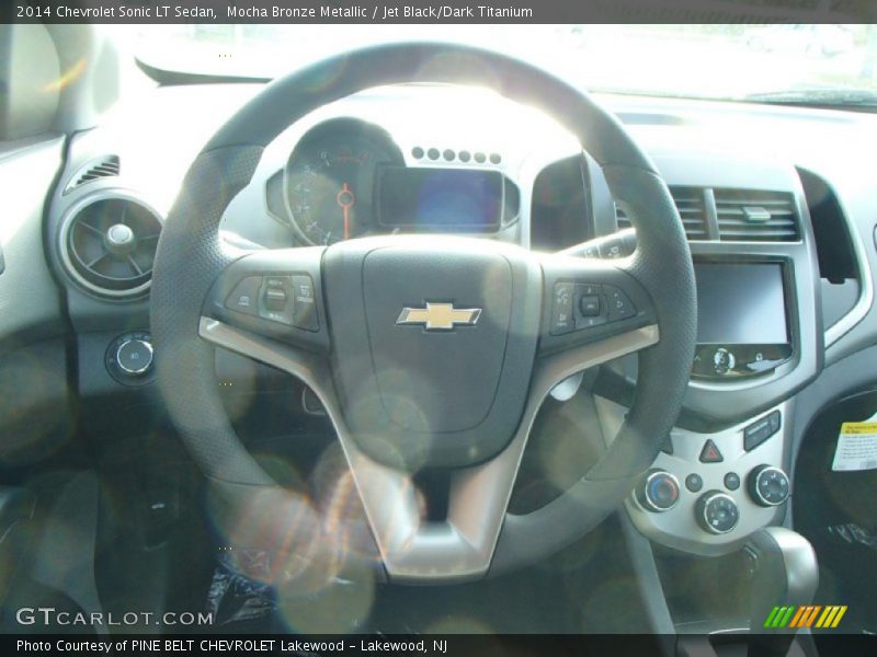 Mocha Bronze Metallic / Jet Black/Dark Titanium 2014 Chevrolet Sonic LT Sedan