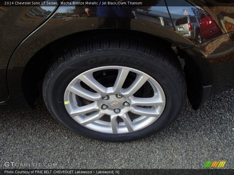 Mocha Bronze Metallic / Jet Black/Dark Titanium 2014 Chevrolet Sonic LT Sedan