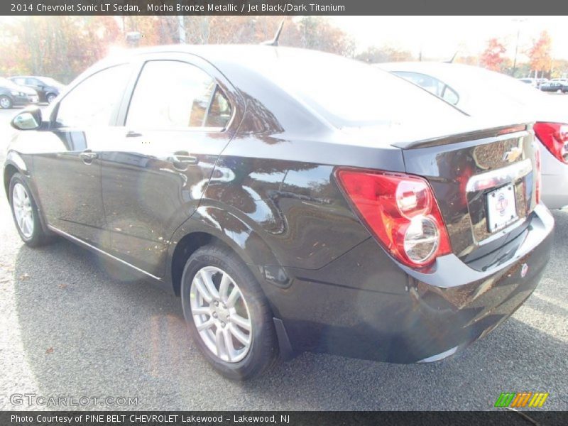 Mocha Bronze Metallic / Jet Black/Dark Titanium 2014 Chevrolet Sonic LT Sedan