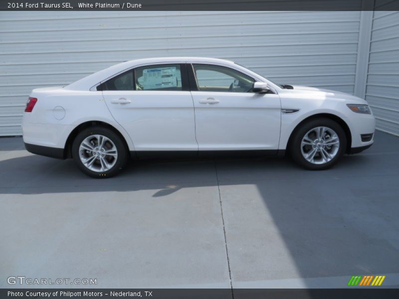 White Platinum / Dune 2014 Ford Taurus SEL