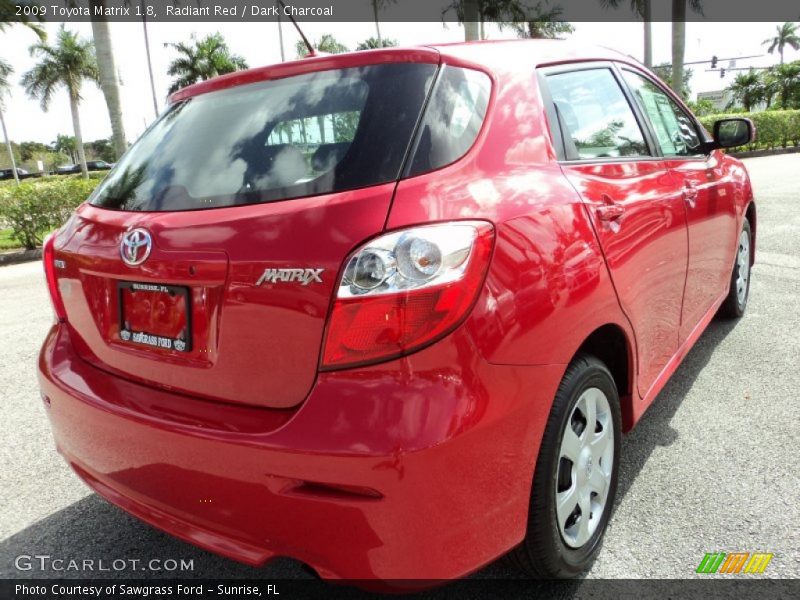 Radiant Red / Dark Charcoal 2009 Toyota Matrix 1.8