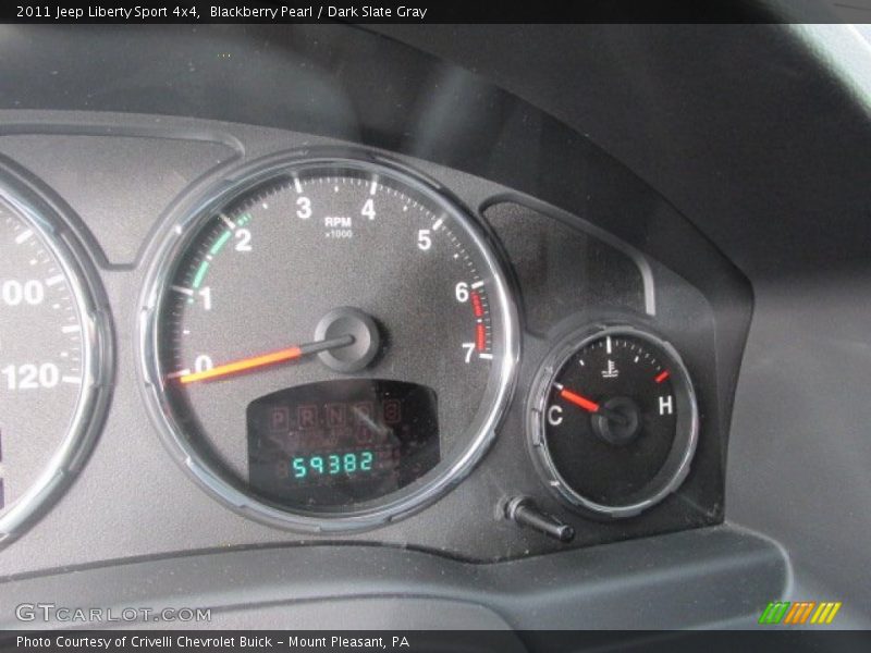 Blackberry Pearl / Dark Slate Gray 2011 Jeep Liberty Sport 4x4