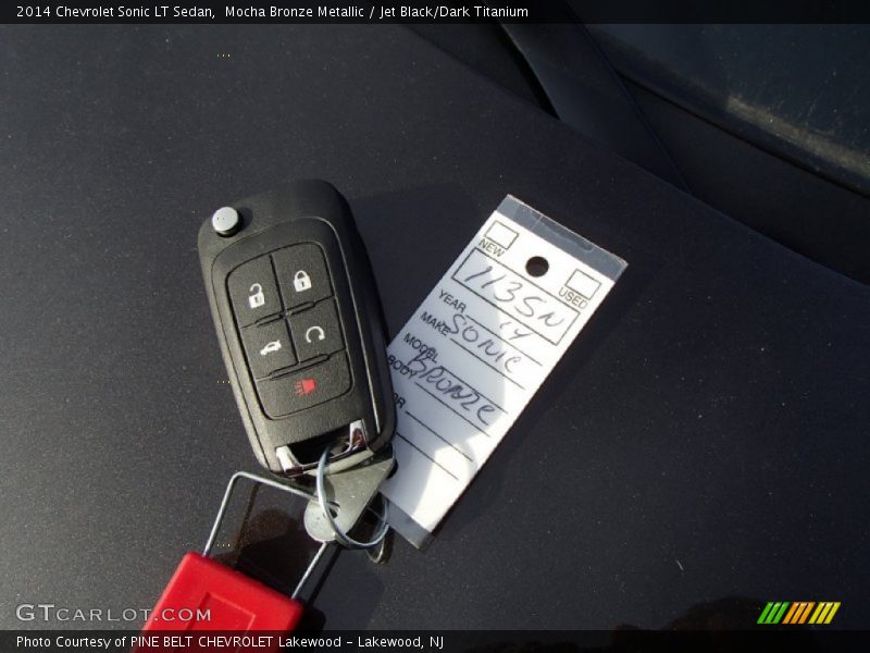 Mocha Bronze Metallic / Jet Black/Dark Titanium 2014 Chevrolet Sonic LT Sedan