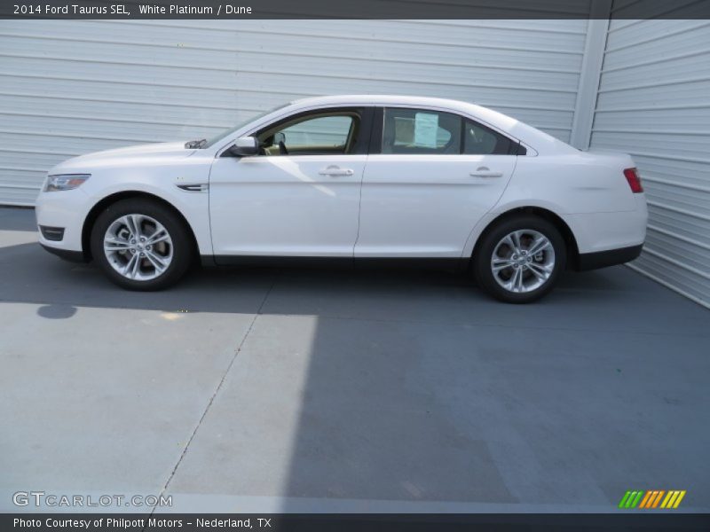 White Platinum / Dune 2014 Ford Taurus SEL