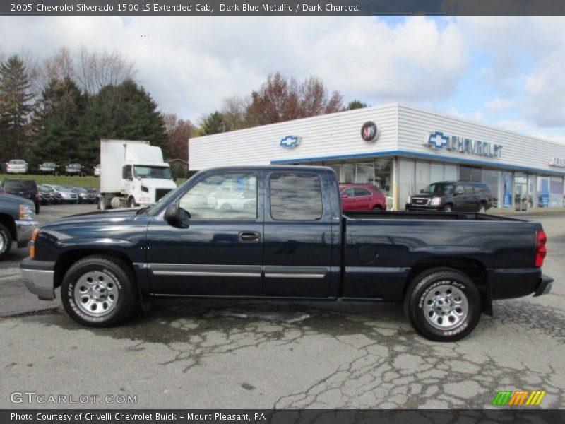 Dark Blue Metallic / Dark Charcoal 2005 Chevrolet Silverado 1500 LS Extended Cab