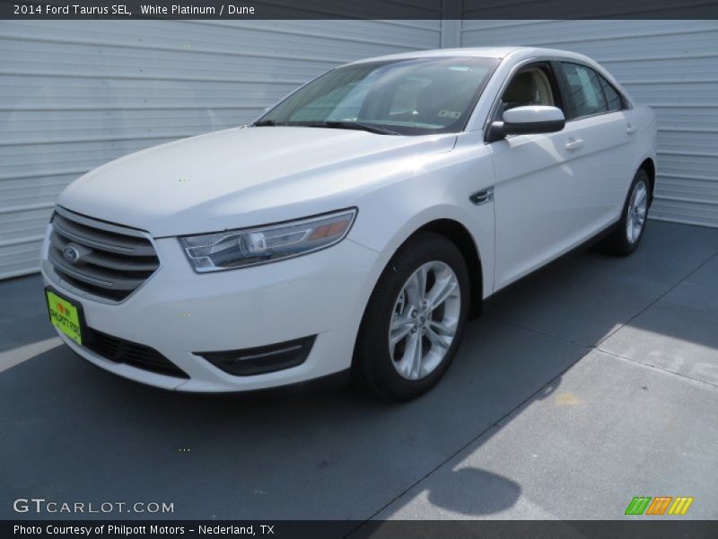 White Platinum / Dune 2014 Ford Taurus SEL